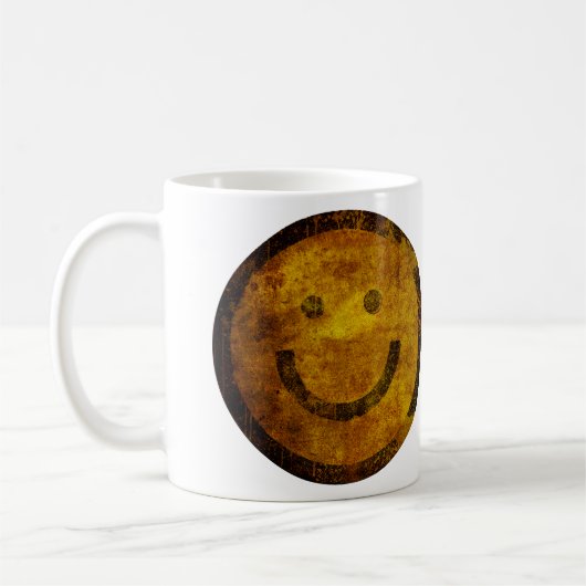 Retro Verpletterde Happy Face-Mok Koffiemok (Links)