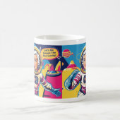 Retro verplettert de patriarchale feministische Mo Koffiemok (Center)