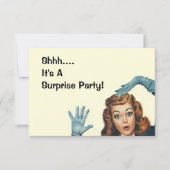 Retro verrassende woordweergave stijl kaart (Voorkant)