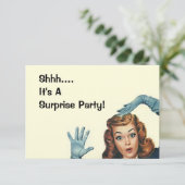 Retro verrassende woordweergave stijl kaart (Staand voorkant)