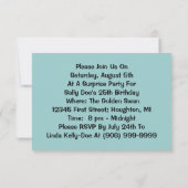 Retro verrassende woordweergave stijl kaart (Achterkant)