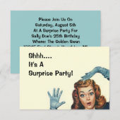 Retro verrassende woordweergave stijl kaart (Voorkant / Achterkant)