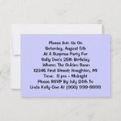 Retro verrassende woordweergave stijl kaart (Achterkant)