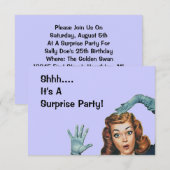 Retro verrassende woordweergave stijl kaart (Voorkant / Achterkant)