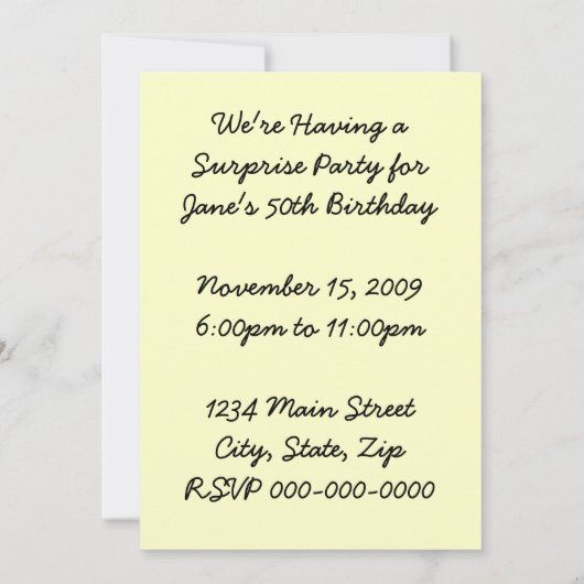 Retro verrassingsgroep 2 kaart (Achterkant)