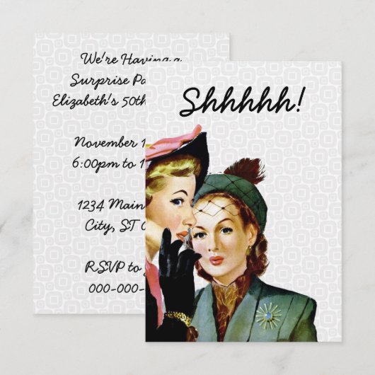 Retro verrassingsgroep V2 Kaart (Voorkant / Achterkant)