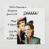 Retro verrassingspartij kaart (Voorkant / Achterkant)