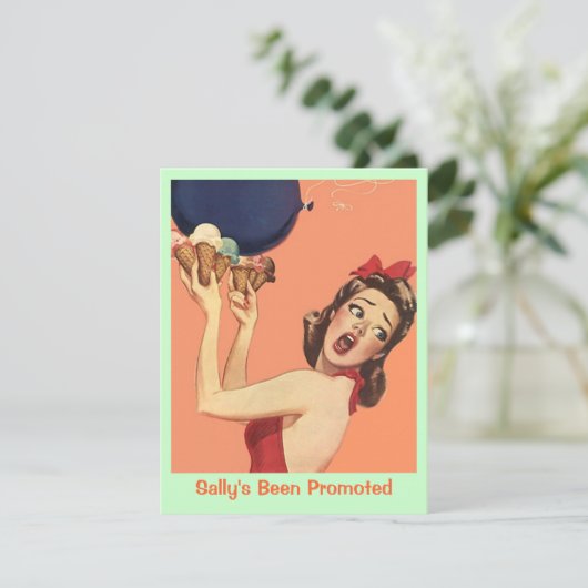 Retro verrassingspartij voor elke uitnodiging tot  (Staand voorkant)