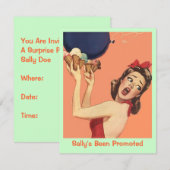 Retro verrassingspartij voor elke uitnodiging tot  (Voorkant / Achterkant)