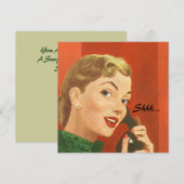 Retro verrassingspartij voor elke uitnodiging tot (Voorkant / Achterkant)