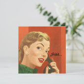 Retro verrassingspartij voor elke uitnodiging tot (Staand voorkant)