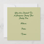 Retro verrassingspartij voor elke uitnodiging tot (Achterkant)