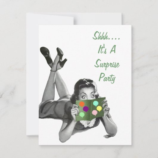 Retro verrassingspartij voor elke uitnodiging tot  (Voorkant)