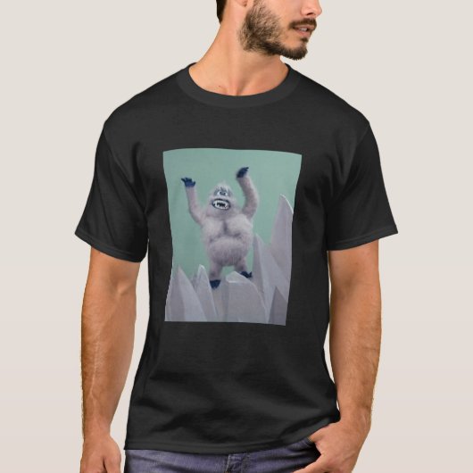 Retro Verschrikkelijke Sneeuwman  T-shirt (Voorkant)