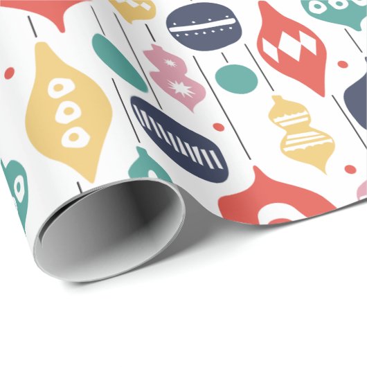 Retro-versieringen Cadeaupapier (Rol Hoek)