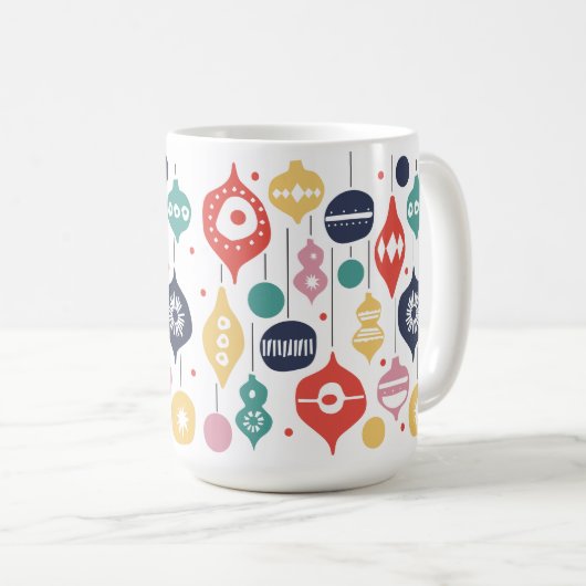 Retro-versieringen Koffiemok (Voorkant rechts)