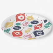 Retro-versieringen Papieren Bordje (Gekanteld)