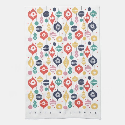 Retro-versieringen Theedoek (Verticaal)
