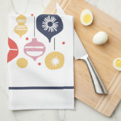 Retro-versieringen Theedoek (Quarter Fold)