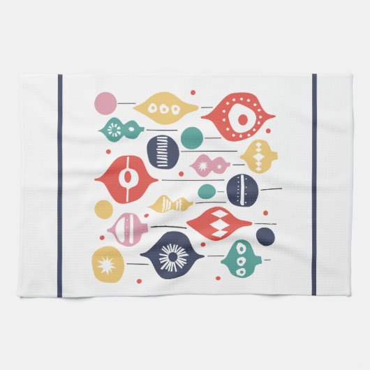 Retro-versieringen Theedoek (Horizontaal)