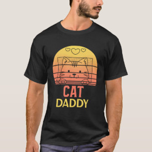 Retro versleten Cat Daddy vintage jaren tachtig st T-shirt