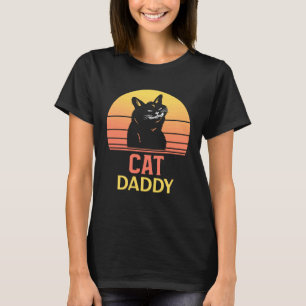 Retro versleten Cat Daddy vintage jaren tachtig st T-shirt