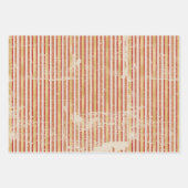 Retro  Verstoorde Traditionele Verdienste Inpakpapier Vel (Voorkant 2)