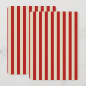 Retro  verticale PopCorn Klassieke Stripes (Voorkant / Achterkant)