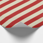 Retro  verticale PopCorn Klassieke Stripes Cadeaupapier (Hoek)