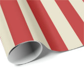 Retro  verticale PopCorn Klassieke Stripes Cadeaupapier (Rol Hoek)