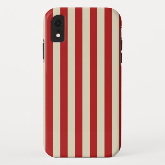 Retro  verticale PopCorn Klassieke Stripes Case-Mate iPhone Case (Achterkant)