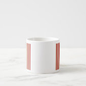 Retro  verticale PopCorn Klassieke Stripes Espresso Kop (Voorkant)