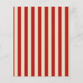 Retro  verticale PopCorn Klassieke Stripes Flyer (Achterkant)