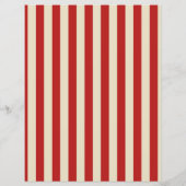 Retro  verticale PopCorn Klassieke Stripes Flyer (Achterkant)
