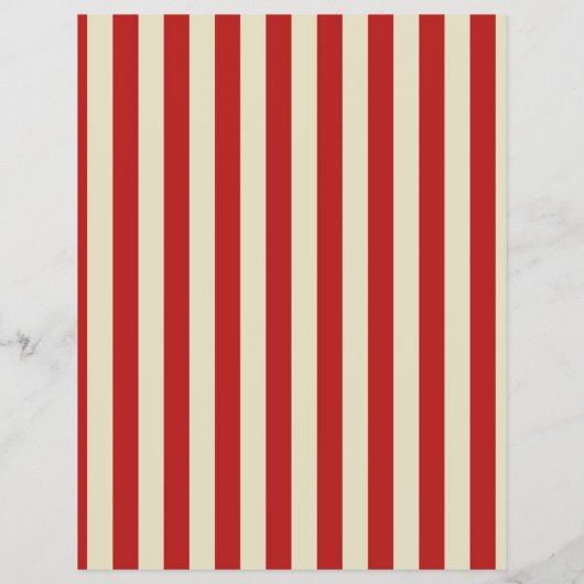 Retro  verticale PopCorn Klassieke Stripes Flyer (Achterkant)