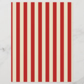 Retro  verticale PopCorn Klassieke Stripes Flyer (Voorkant)