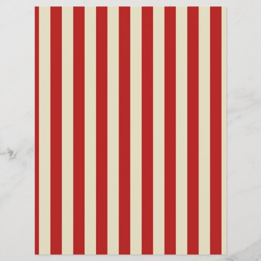 Retro  verticale PopCorn Klassieke Stripes Flyer (Voorkant)
