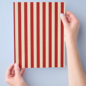 Retro  verticale PopCorn Klassieke Stripes Flyer (Hand)