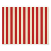Retro  verticale PopCorn Klassieke Stripes Foto Afdruk (Voorkant)