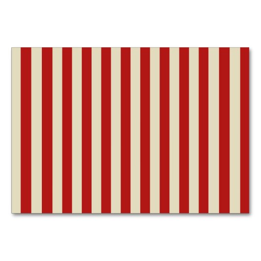 Retro verticale PopCorn Klassieke Stripes Kaart (Voorkant)