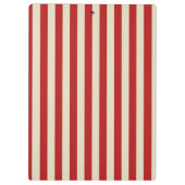 Retro verticale PopCorn Klassieke Stripes Klembord (Achterkant)