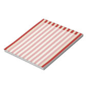 Retro  verticale PopCorn Klassieke Stripes Notitieblok (Linkerzijde)