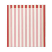 Retro  verticale PopCorn Klassieke Stripes Notitieblok (Voorkant)