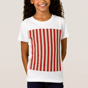 Retro  verticale PopCorn Klassieke Stripes T-shirt