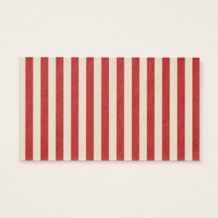 Retro verticale PopCorn Klassieke Stripes Visitekaartjes
