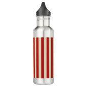 Retro  verticale PopCorn Klassieke Stripes Waterfles (Links)