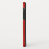 Retro verticale strepen in rood Case-Mate iPhone case (Achterkant/links)