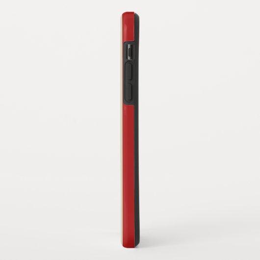 Retro  verticale strepen in rood Case-Mate iPhone case (Achterkant/links)