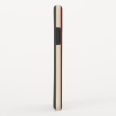 Retro verticale strepen in rood Case-Mate iPhone case (Achterkant/rechts)