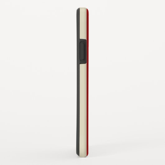 Retro verticale strepen in rood Case-Mate iPhone case (Achterkant/rechts)